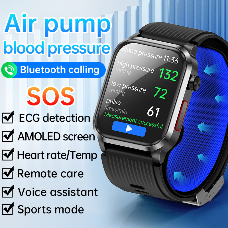 P300pro BT Call Air Pump Airba – Fall Detection Watch recenzja i cena