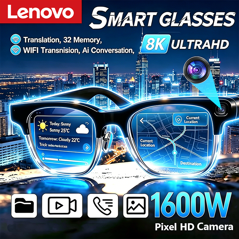 Lenovo New AI Smart Glasses 8K – Smart Glasses Lens recenzja i cena
