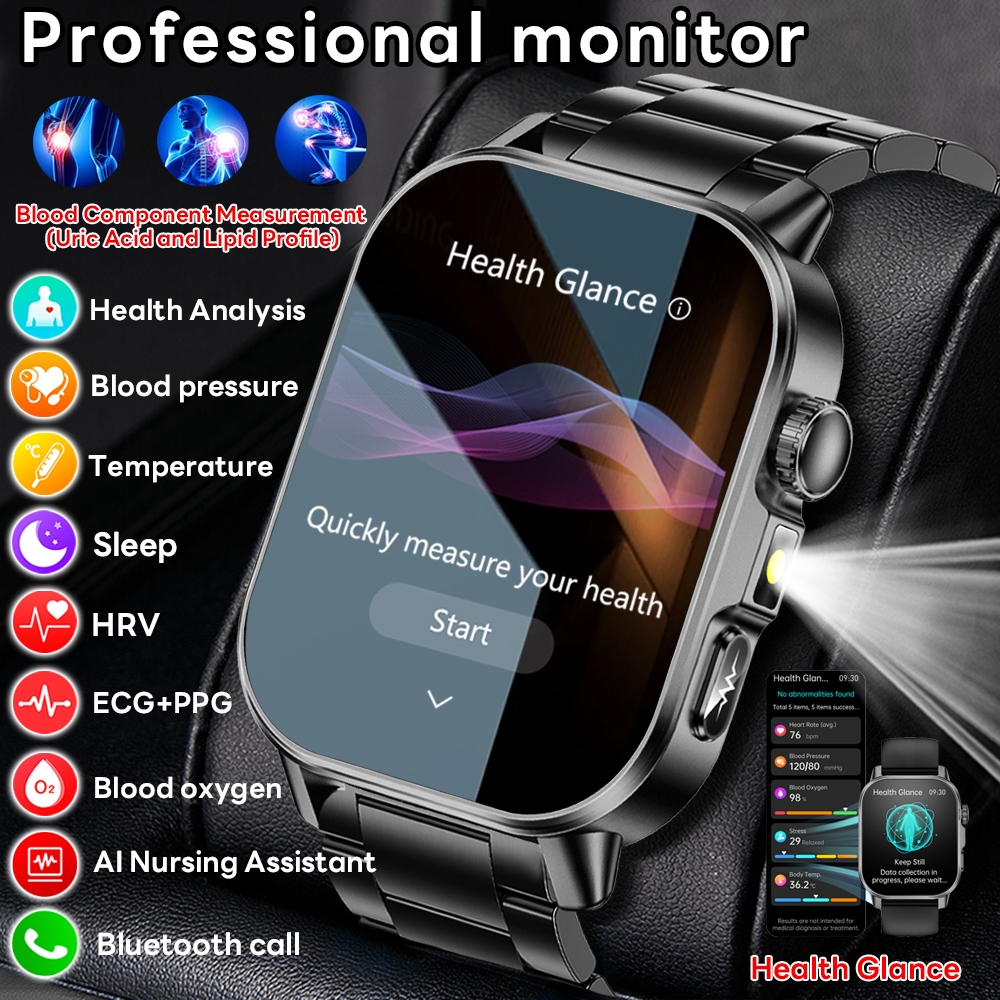 2026 New Model Uric Acid & Lip – Fall Detection Watch recenzja i cena