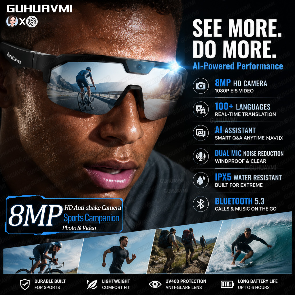 New Smart Glasses with Camera  – Smart Glasses Lens recenzja i cena