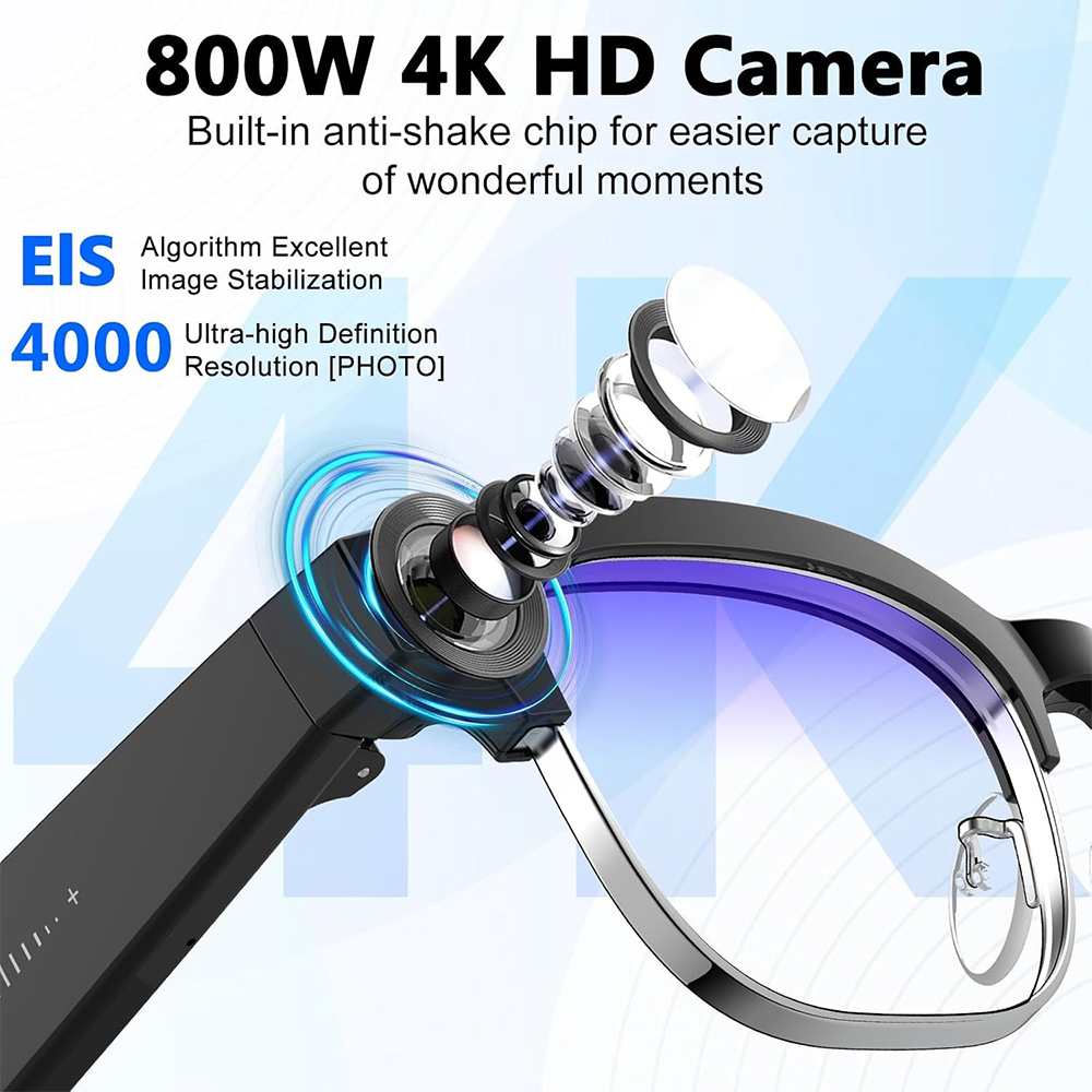4K Smart AI Glasses 8MP Camera – Smart Glasses Lens recenzja i cena