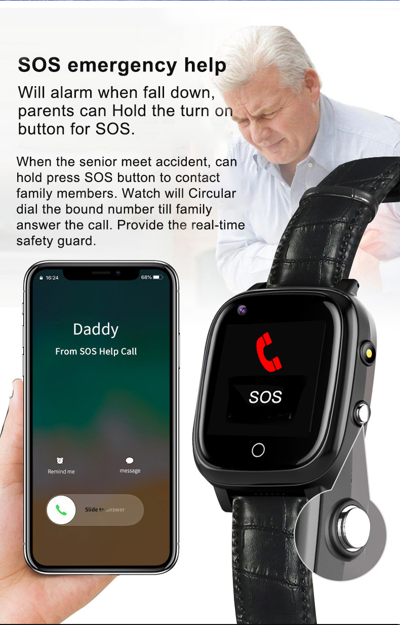 Elderly Smart Watch For Old Pe – Fall Detection Watch recenzja i cena