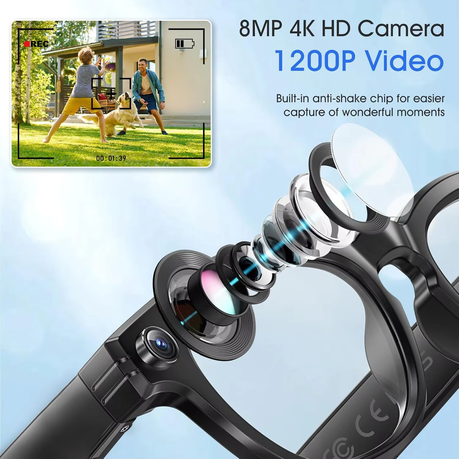 Xiaomi 800W Camera AI Glasses  – Smart Glasses Lens recenzja i cena