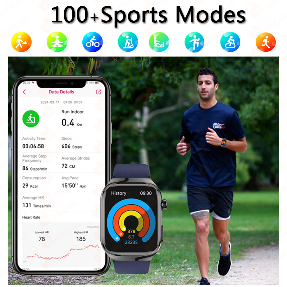 TK16 Smart Watch Men 2.04 Inch – Fall Detection Watch recenzja i cena