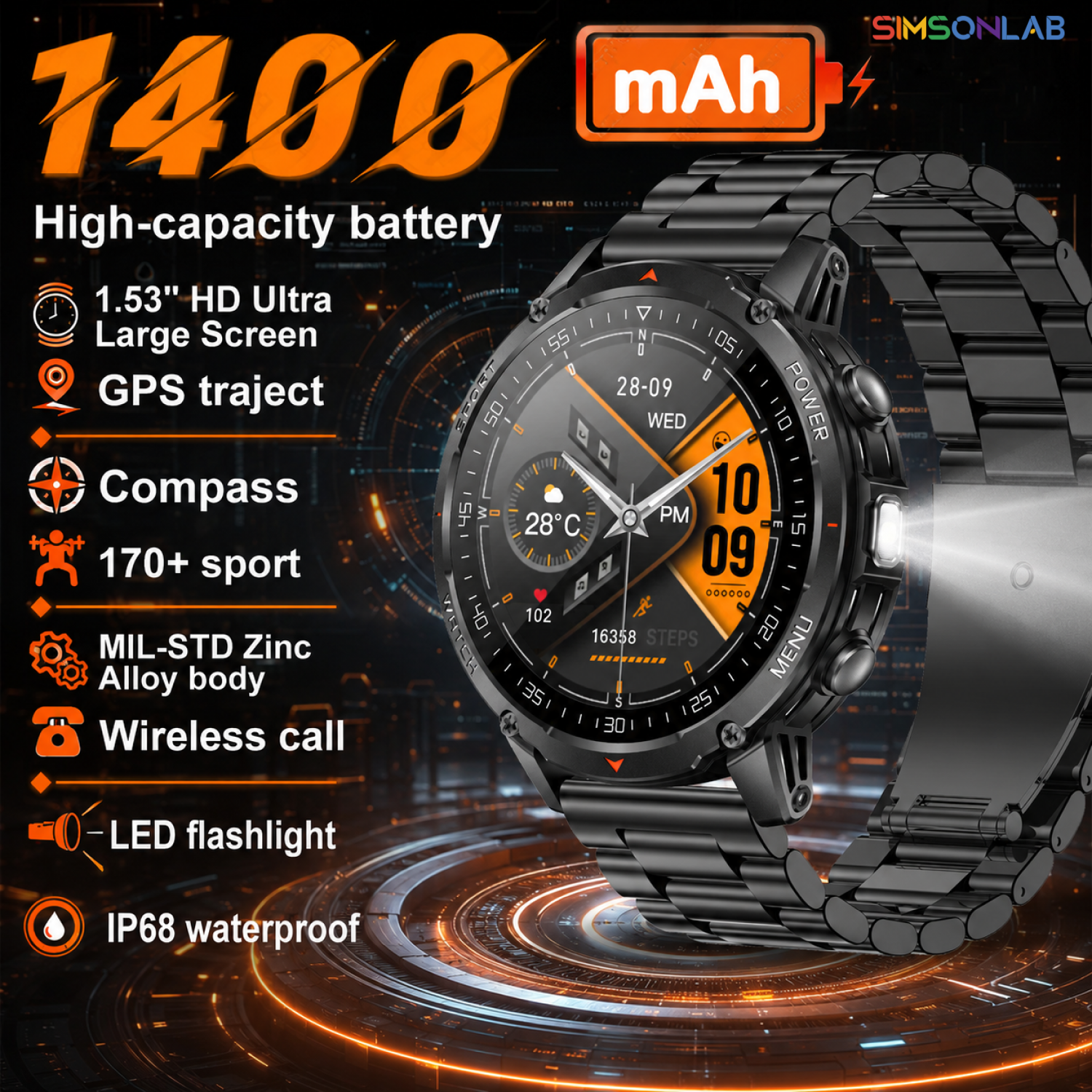 2026 New 1400mAh Military GPS  – Smart Insole Pressure recenzja i cena